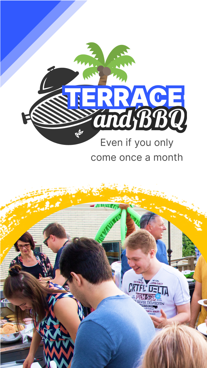 Terrace and bbq even if you come once a month